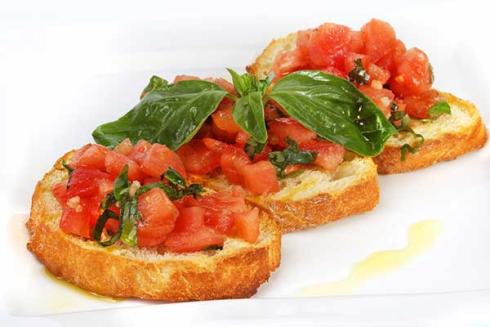 Tartines tomates et ail