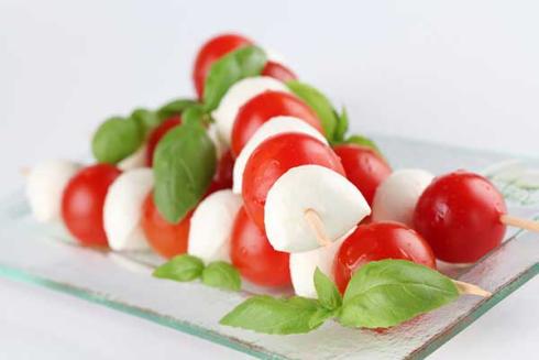 brochettes tomates mozzarella